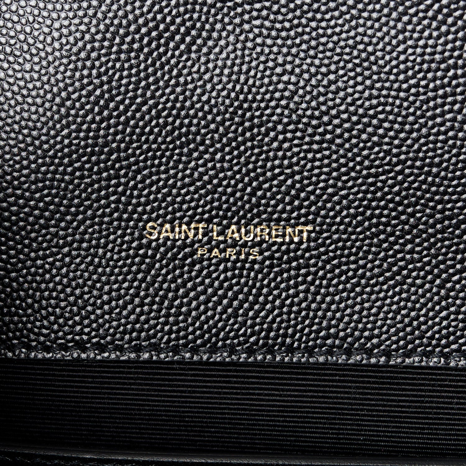 Saint Laurent Grain De Poudre Matelasse Chevron Medium Monogram Satchel Black 6 of 11