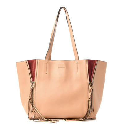 Chloe Smooth Calfskin Medium Milo Shopping Tote Beige 1 of 10
