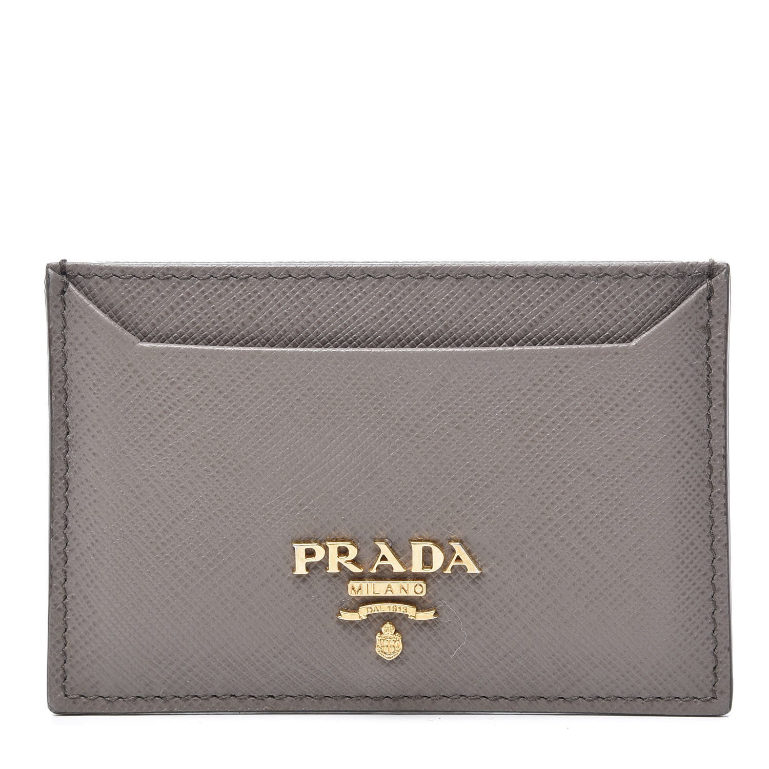 Prada Saffiano Metal Card Case Argilla 1 of 7
