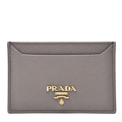 Prada Saffiano Metal Card Case Argilla 1 of 7