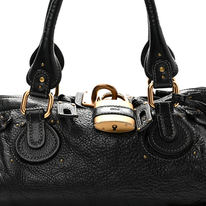 Chloe Calfskin Medium Paddington Satchel Black 7 of 9