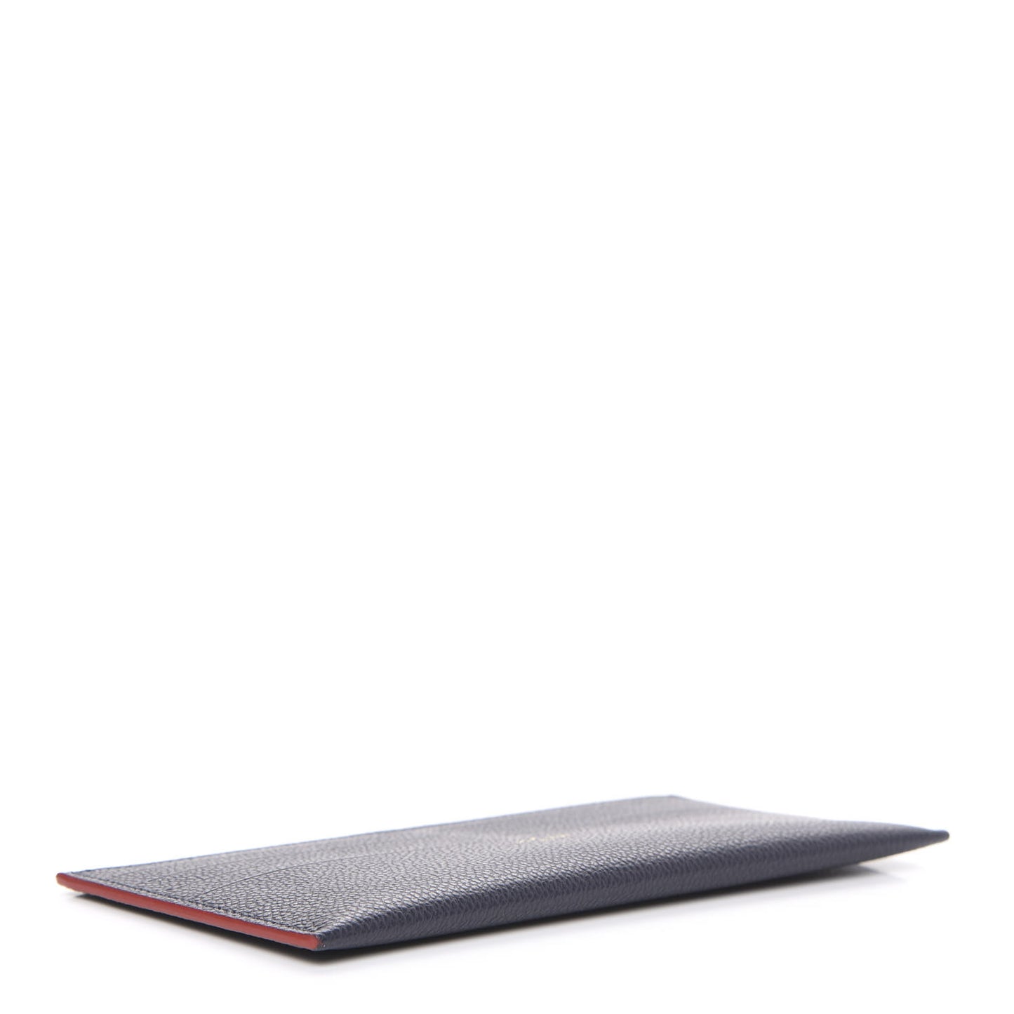 Calfskin Felicie Chain Wallet Card Holder Insert Marine Rouge
