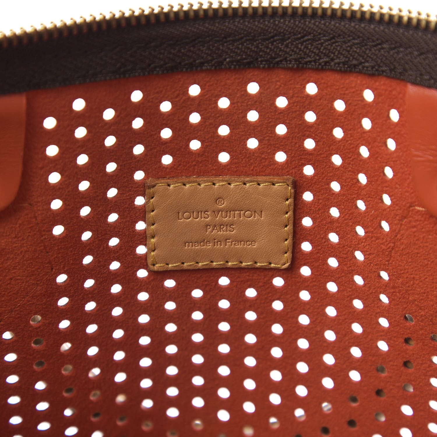 Louis Vuitton Monogram Perforated Speedy 30 Orange 6 of 10