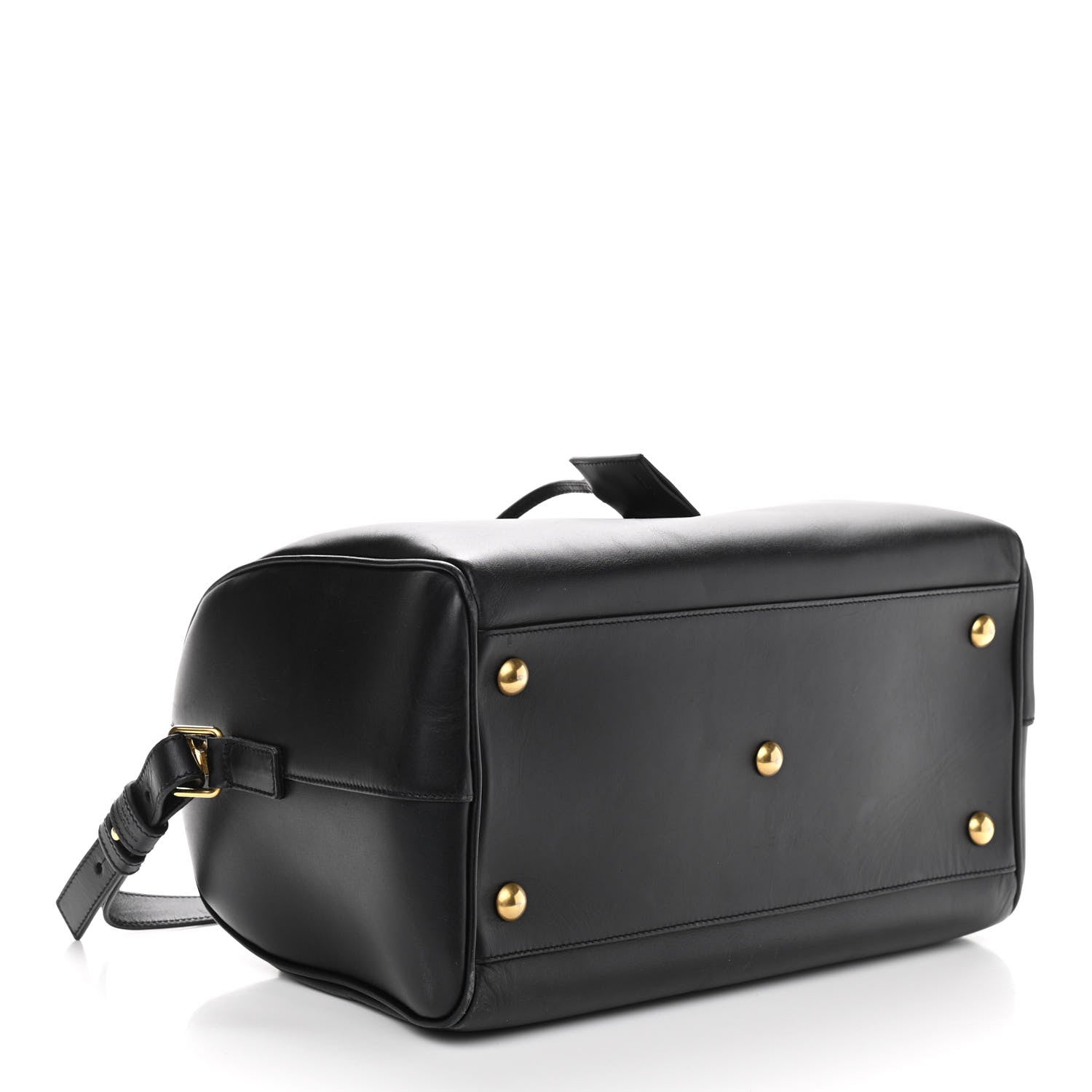 Saint Laurent Calfskin Classic Duffle 6 Black 3 of 8