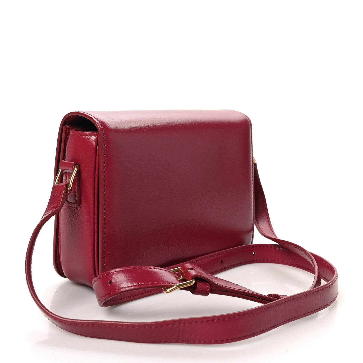 Celine Shiny Calfskin Teen Triomphe Carmin 3 of 9