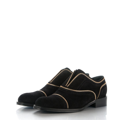 Louis Vuitton Suede Tomboy Richelieu Flats 41 Black 3 of 8