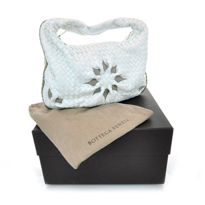Bottega Veneta Nappa Intrecciato Flower Medium Veneta Hobo White 3 of 11