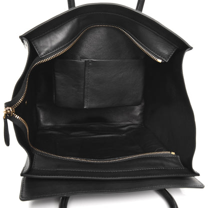 Celine Smooth Calfskin Mini Luggage Black 5 of 9