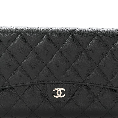 Chanel Caviar Quilted Phone Holder Wallet on Removable Chain Black 9 of 15