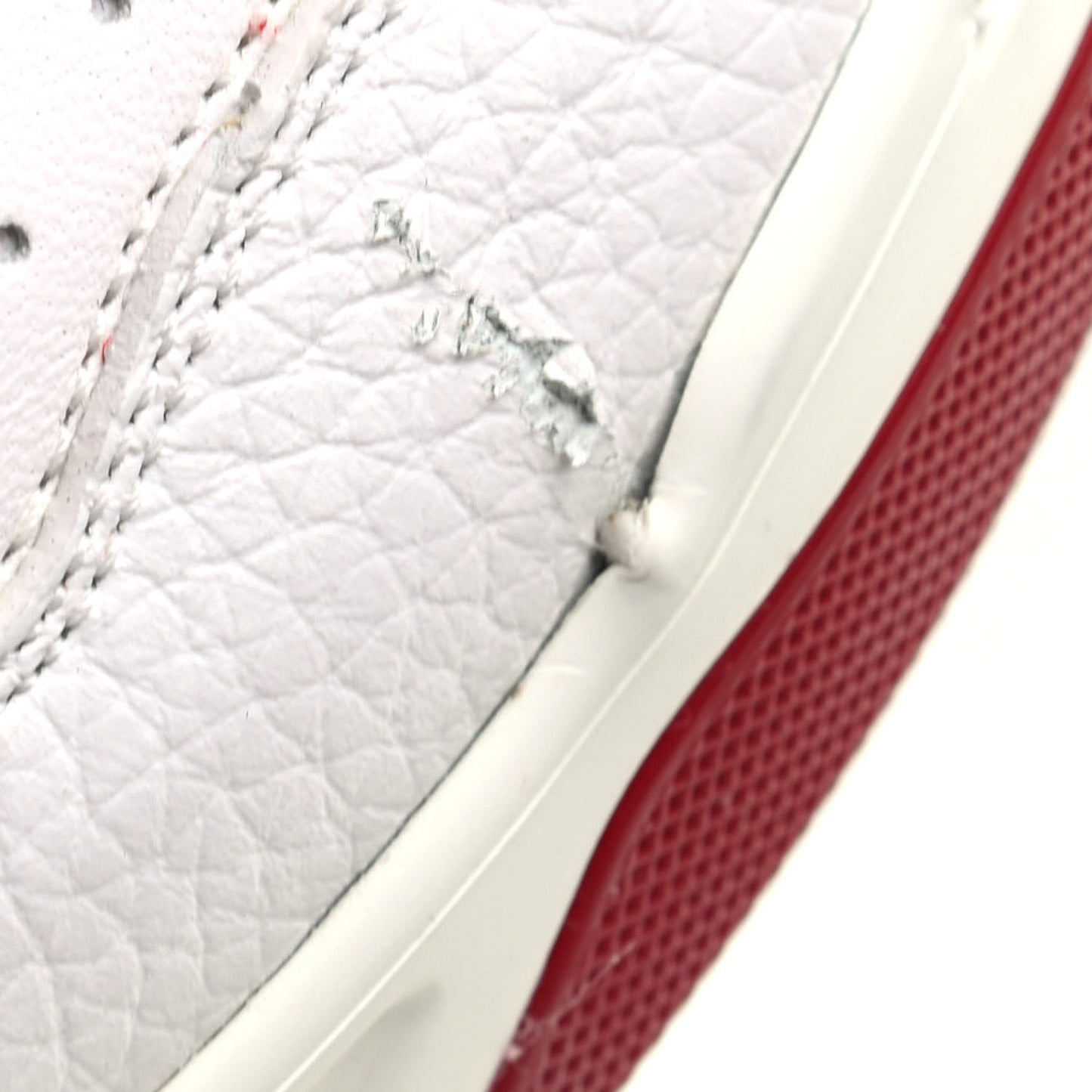 Nappa Mens One Stud Low Top Sneakers 41 White Valentino Red