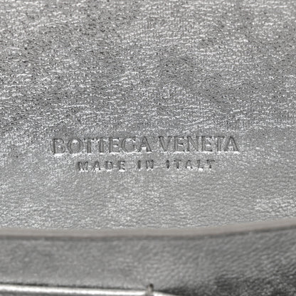 Bottega Veneta Metallic Lambskin Intrecciato Long Andiamo Top Handle Clutch Silver 7 of 11