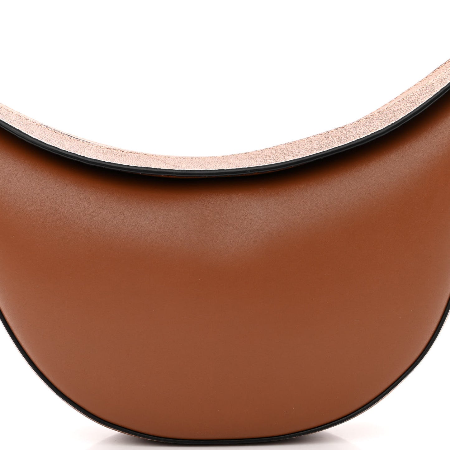 Satin Calfskin Jacquard Luna Bag Pecan