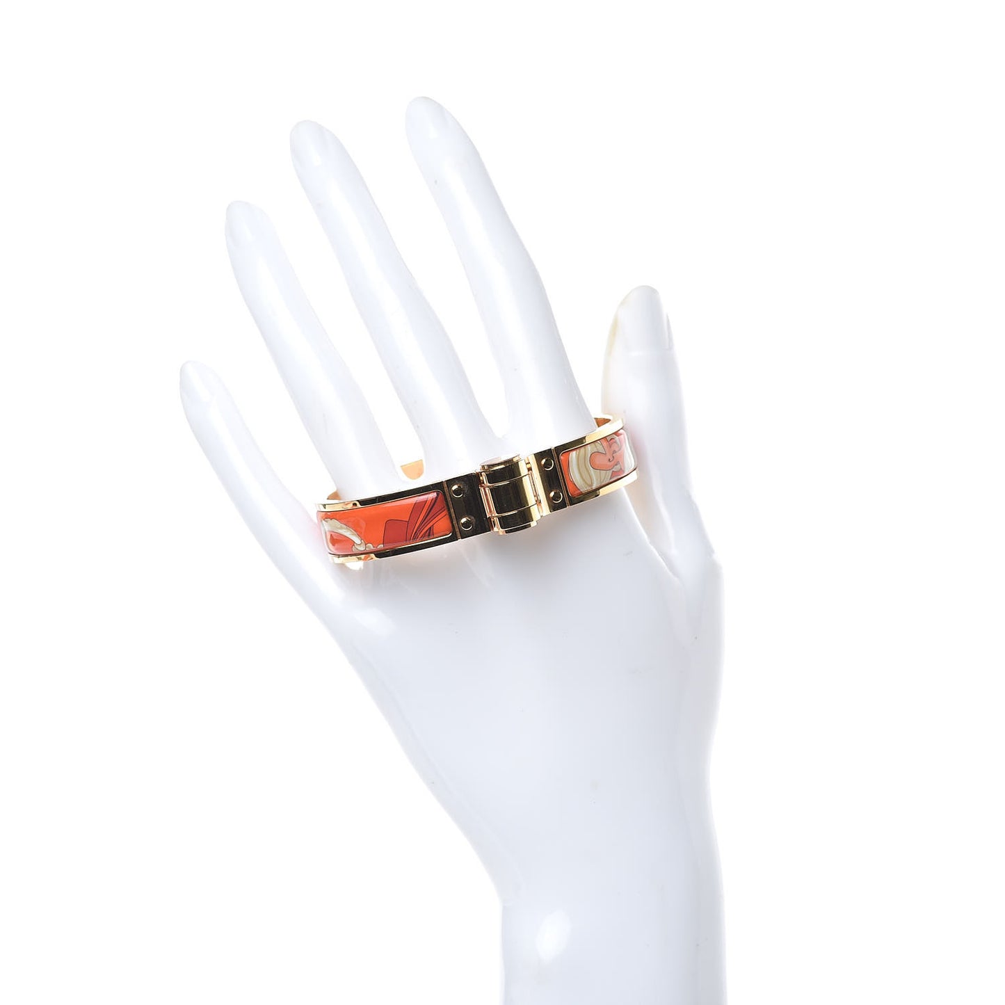 Enamel Printed Narrow Charniere Brides De Gala Hinged Bracelet S