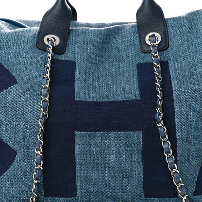 Chanel Canvas Maxi Bowling Bag Blue 8 of 11