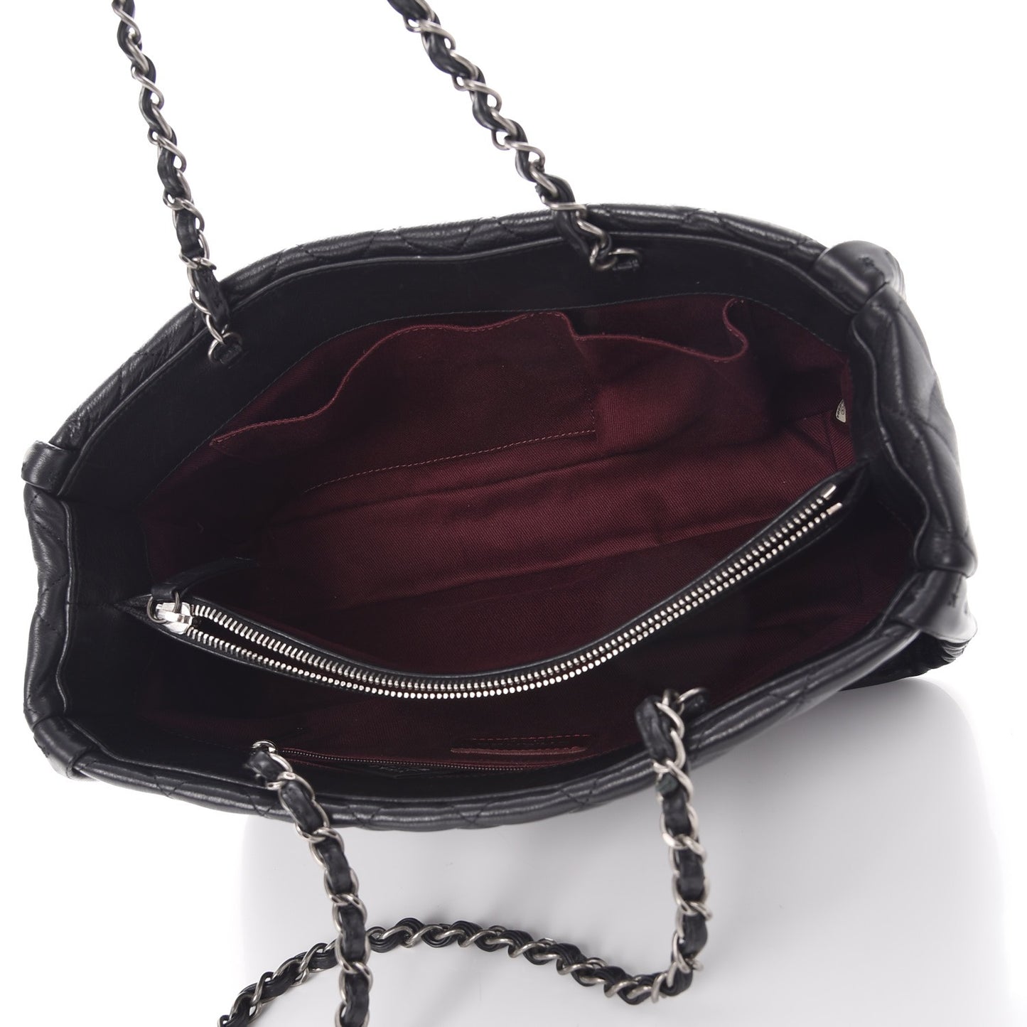 Calfskin Quilted Istanbul Small Tote Black