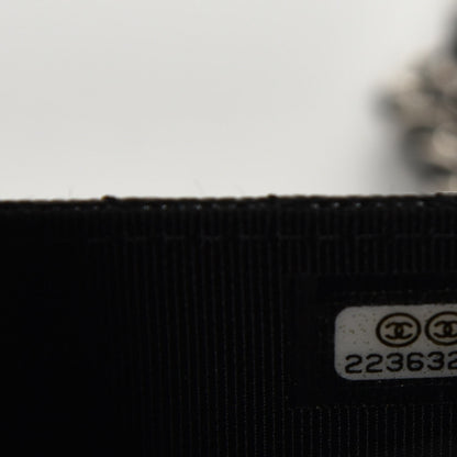 Chanel Caviar Chevron Quilted Wallet On Chain WOC Black 7 of 8
