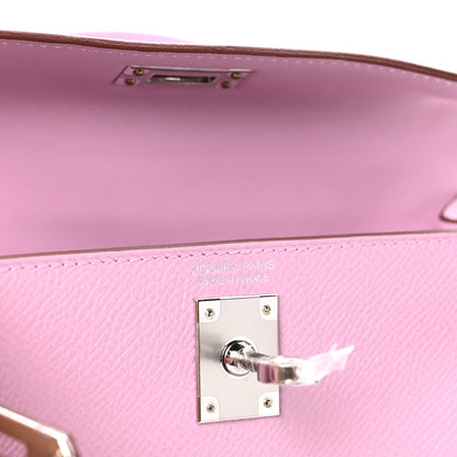 Hermes Epsom Mini Kelly Sellier 20 Mauve Sylvestre 6 of 10