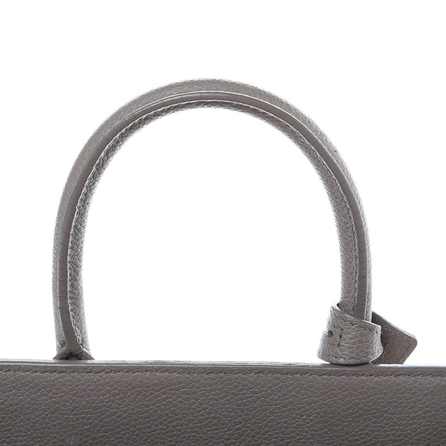 Grained Calfskin Nano Sac De Jour Gray