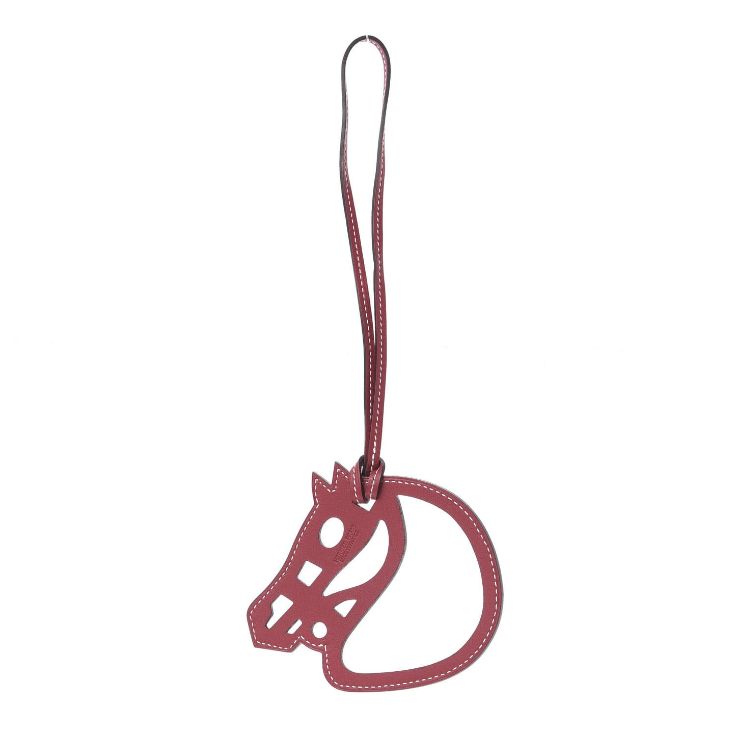Swift Paddock Cheval Horse Bag Charm Rouge Grenat