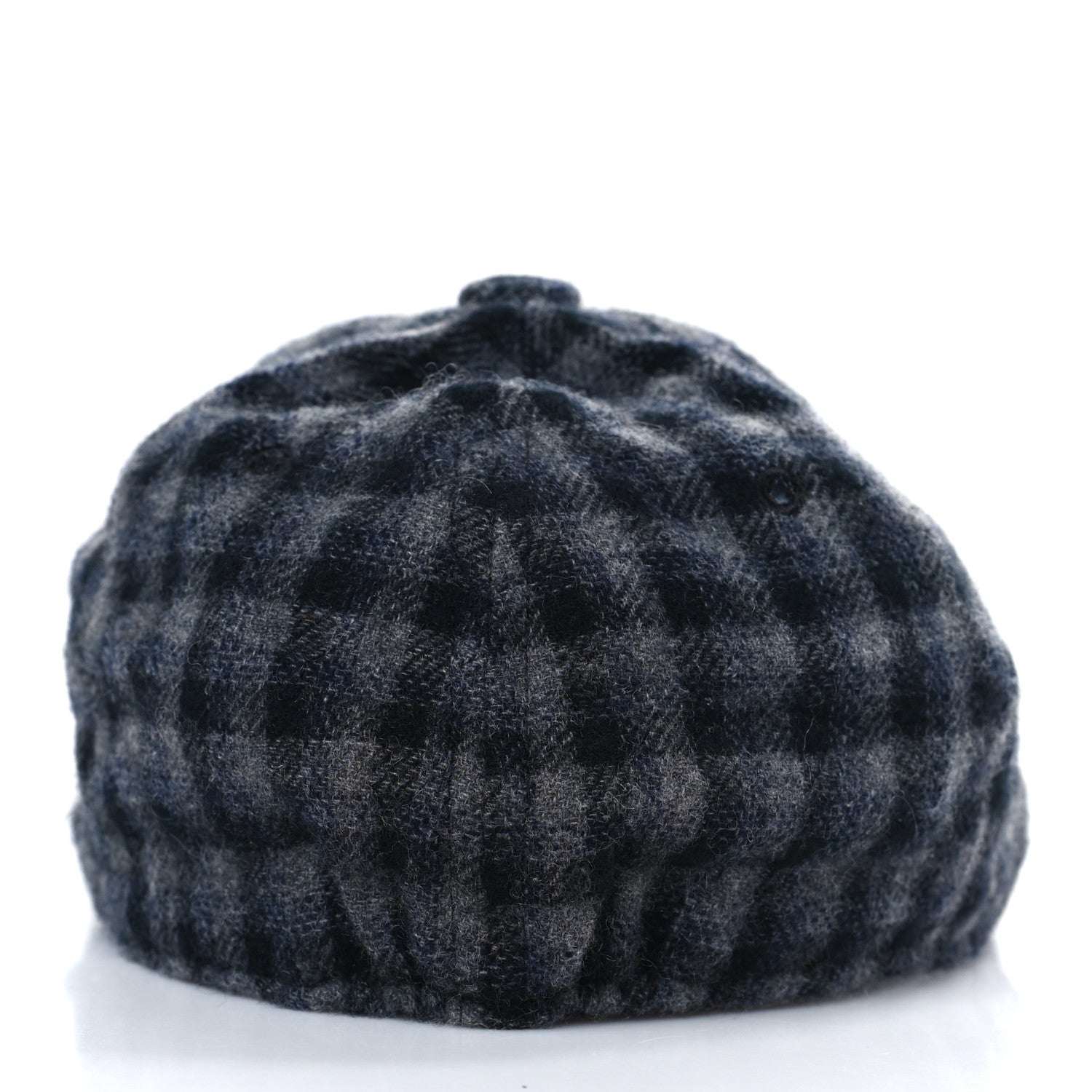 Chanel Cashmere CC Cap Hat M Black Navy 5 of 7