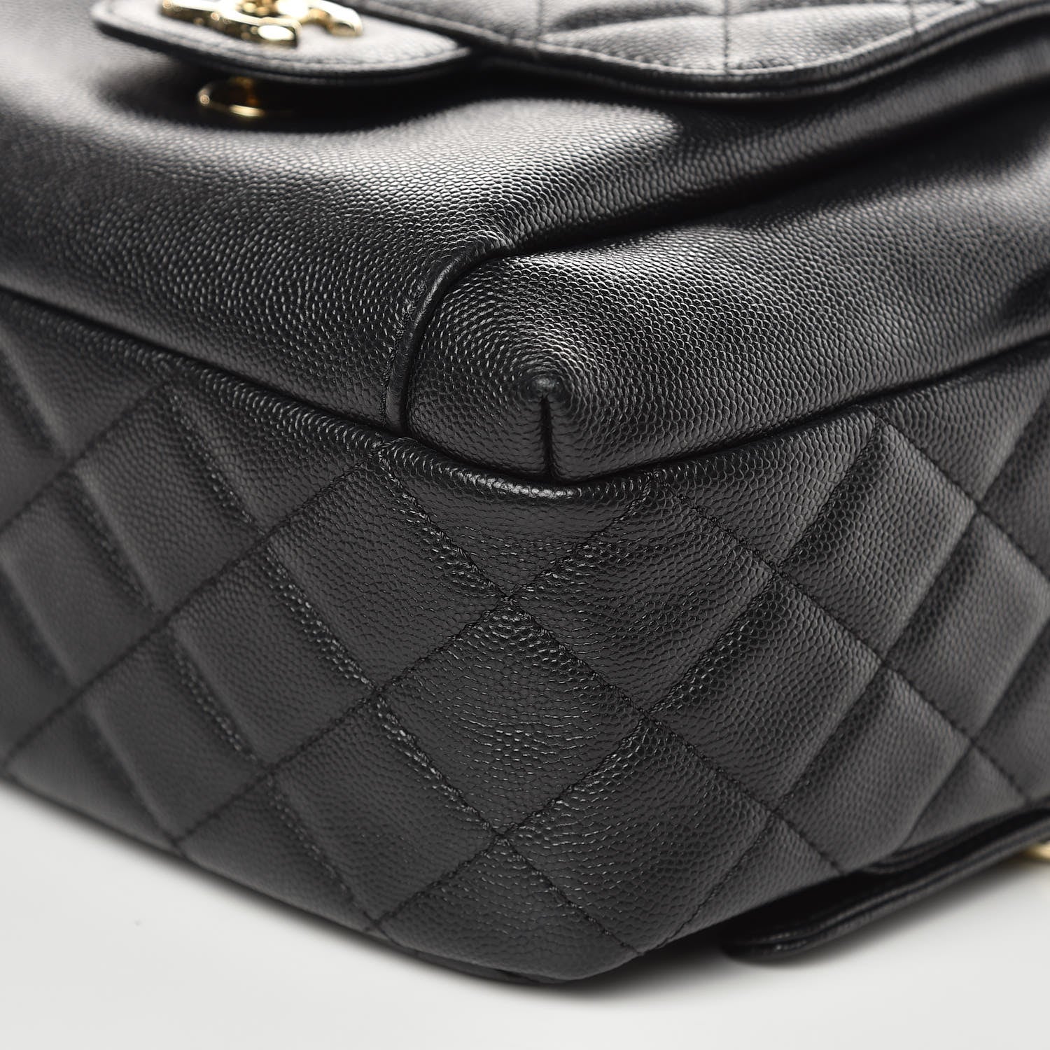 Chanel Caviar Quilted Medium Zip Around Backpack Black 9 of 10