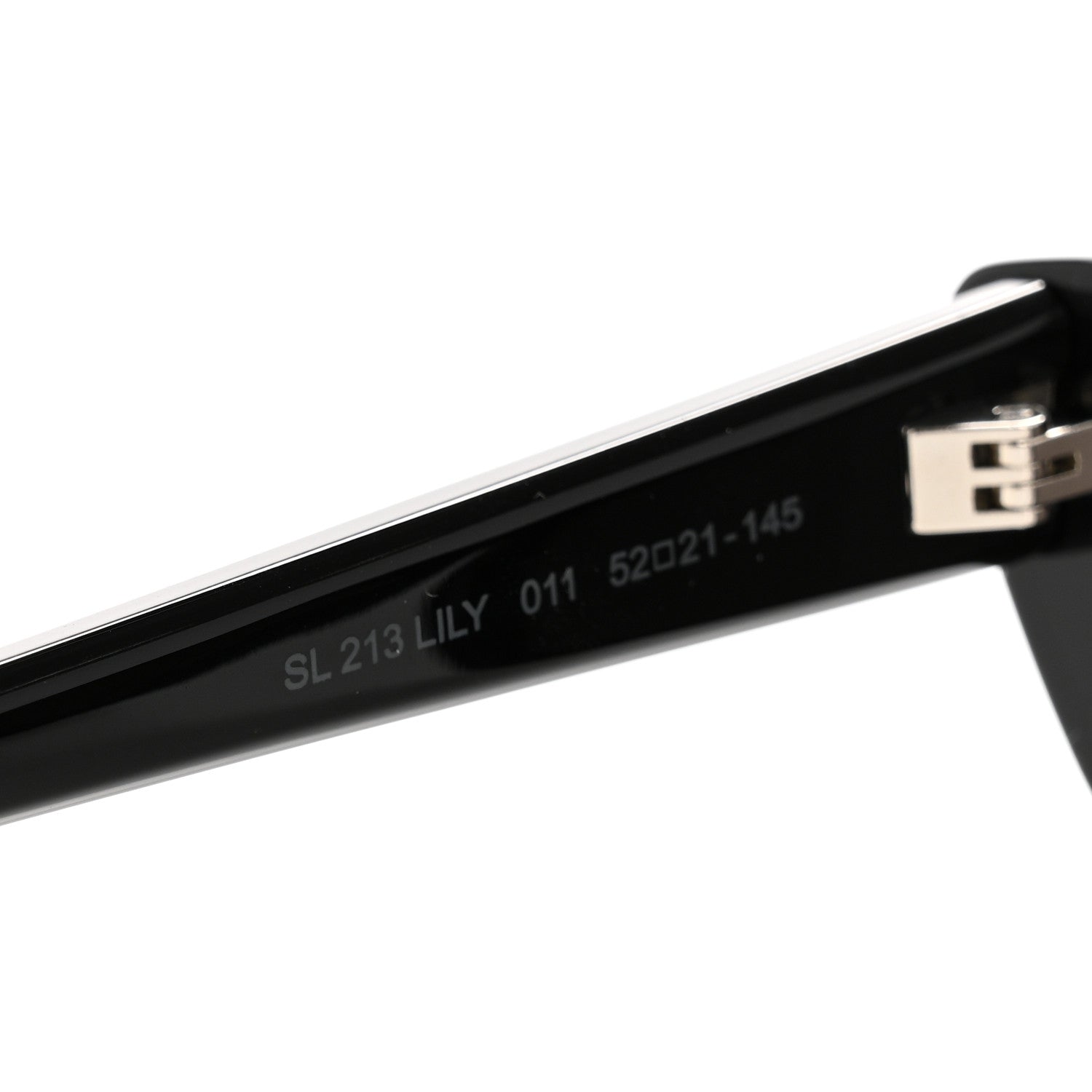 Saint Laurent Acetate Lily Tiger Cat Eye Sunglasses SL213 Black 7 of 9