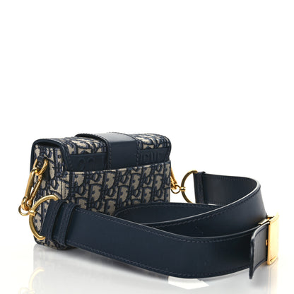 Christian Dior Oblique 30 Montaigne Box Bag Blue 2 of 9
