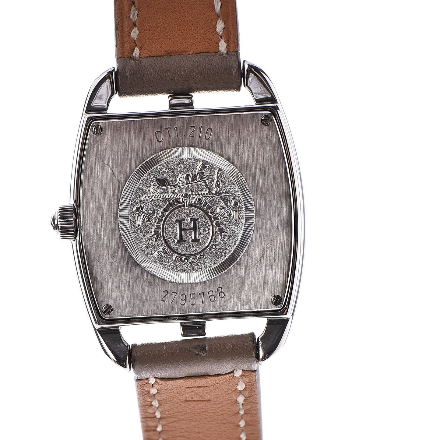 Stainless Steel Swift 26mm Cape Cod Tonneau Double Tour Quartz Watch Etoupe