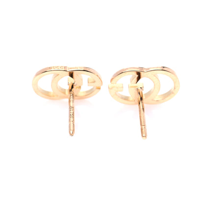 Gucci 18K Yellow Gold GG Tissue Stud Earrings 5 of 6