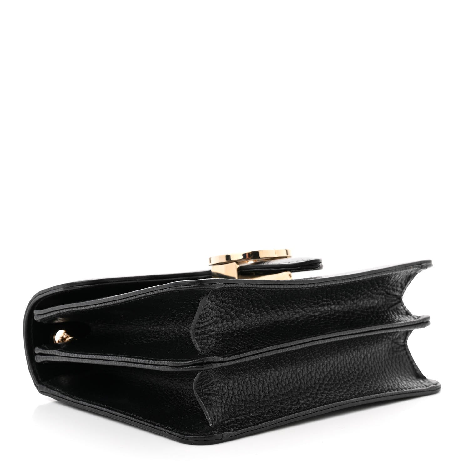 Gucci Dollar Calfskin Small Interlocking G Shoulder Bag Black 4 of 11