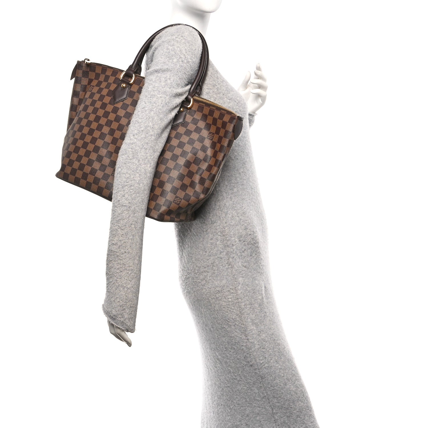Louis Vuitton Damier Ebene Saleya MM 2 of 10