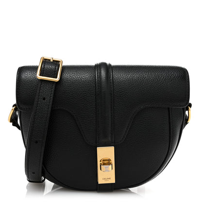 Celine Grained Calfskin Besace Small 16 Black 1 of 14
