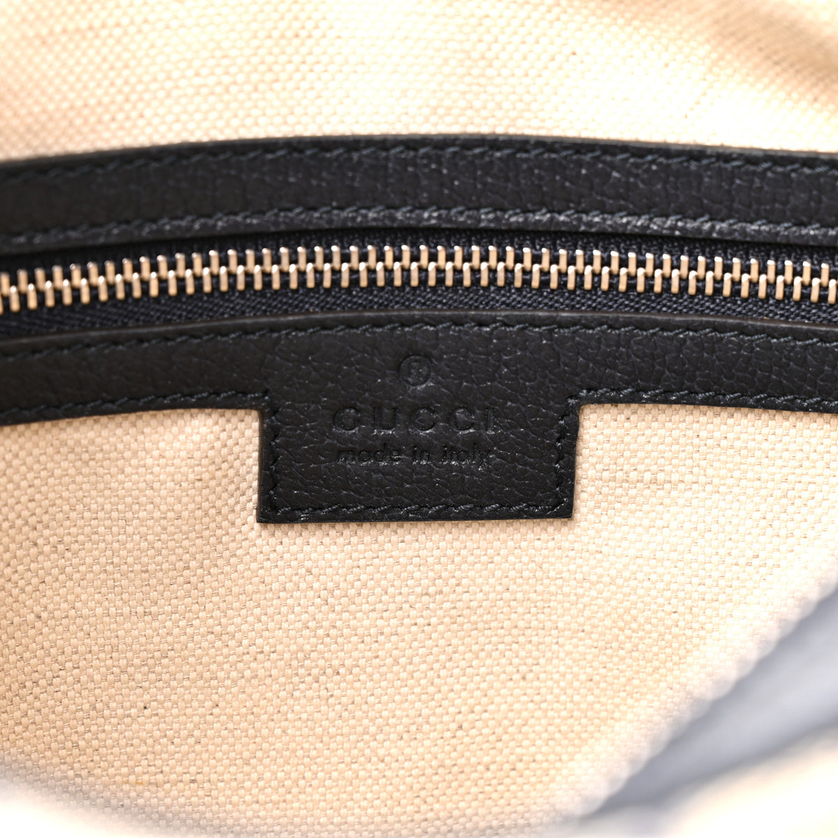 Gucci GG Supreme Monogram Textured Calfskin Web Large Attache Shoulder Bag Beige Blue 6 of 10