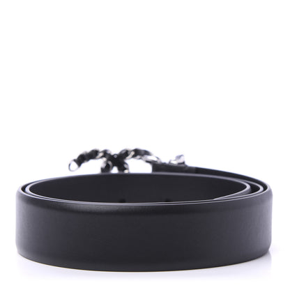 Chanel Calfskin CC Chain Belt 80 32 Black 2 of 6