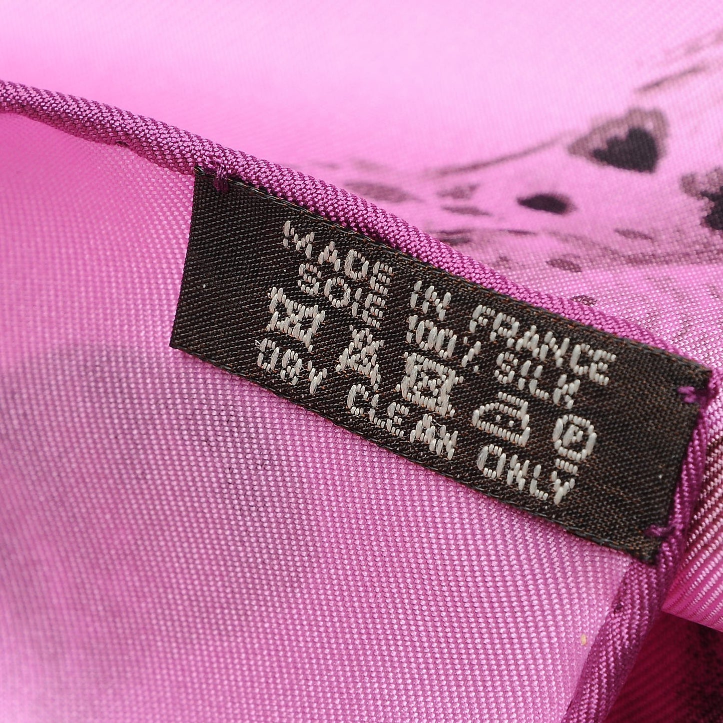 Silk Dans l'atelier de Robert Dallet Scarf 90 Rose Cyclamen Gris Sepia