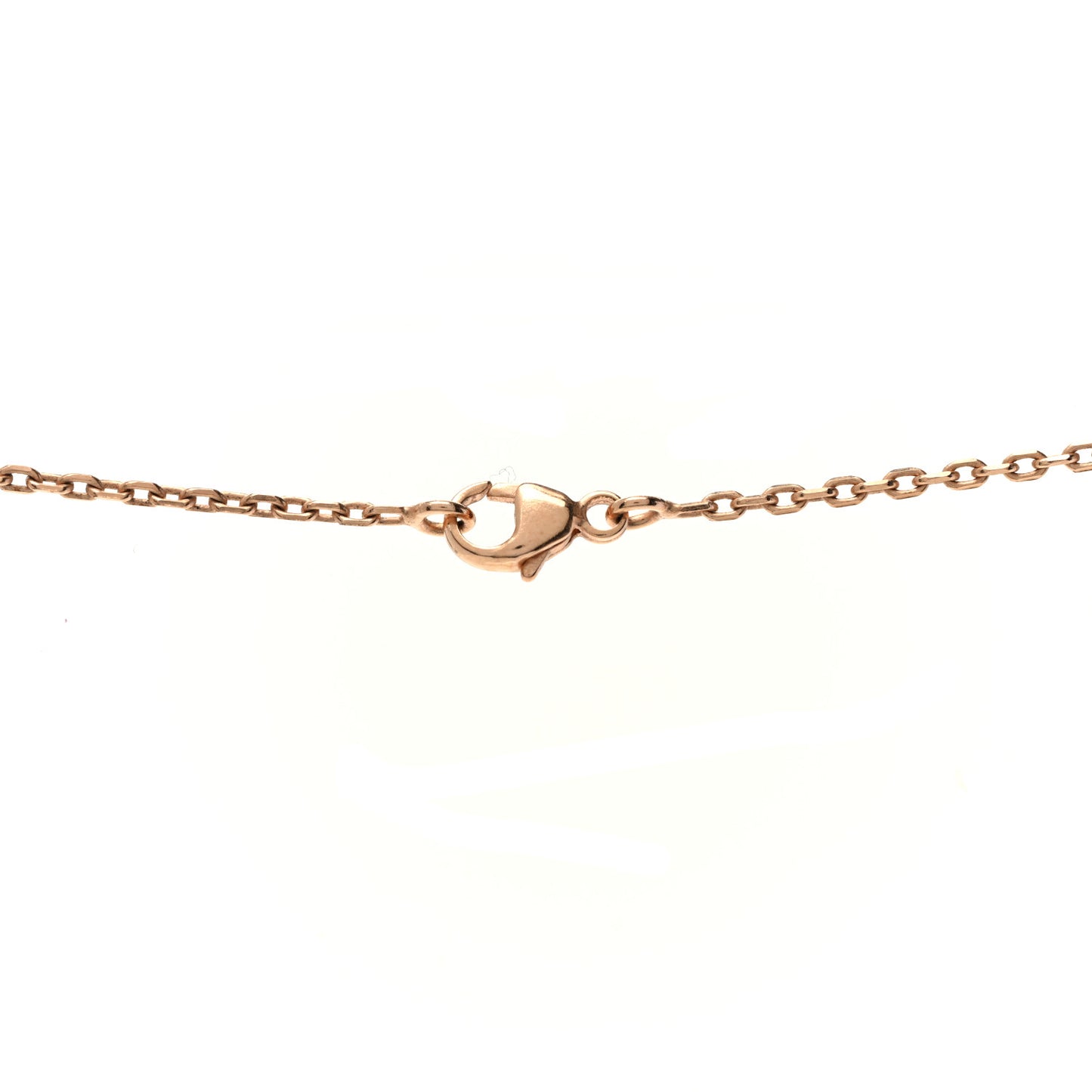 Lacquered Rose Gold Pop H Pendant Necklace Rose Dragee