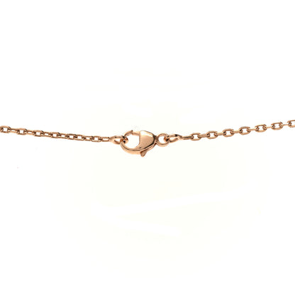 Hermes Lacquered Rose Gold Pop H Pendant Necklace Rose Dragee 4 of 7