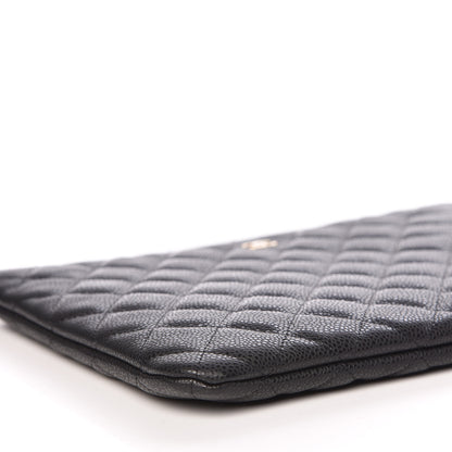 Chanel Caviar Quilted Medium Cosmetic Case Black 8 of 11