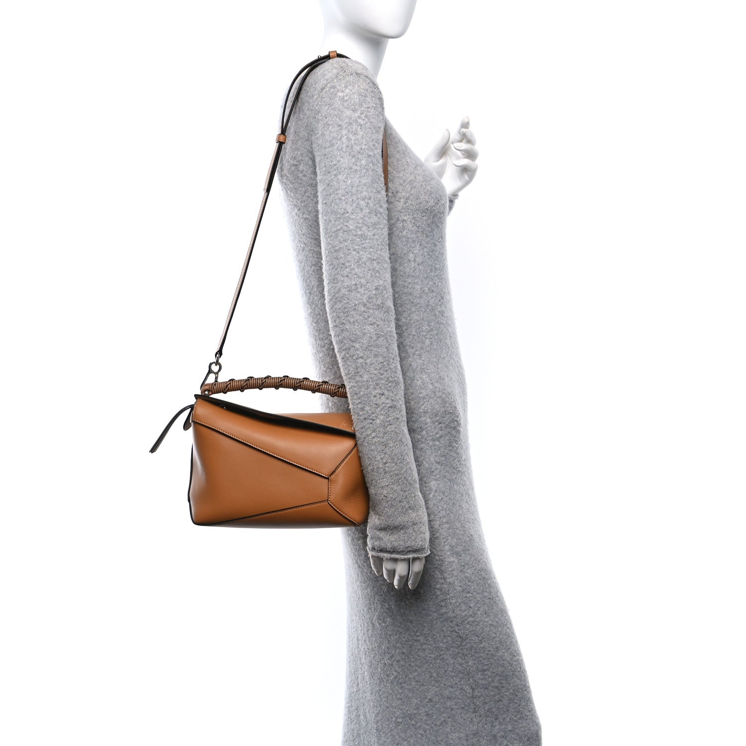 Loewe Calfskin Small Puzzle Edge Bag Warm Desert 2 of 9