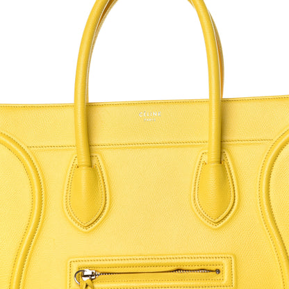 Celine Grained Calfskin Medium Phantom Luggage Yellow 22 of 28