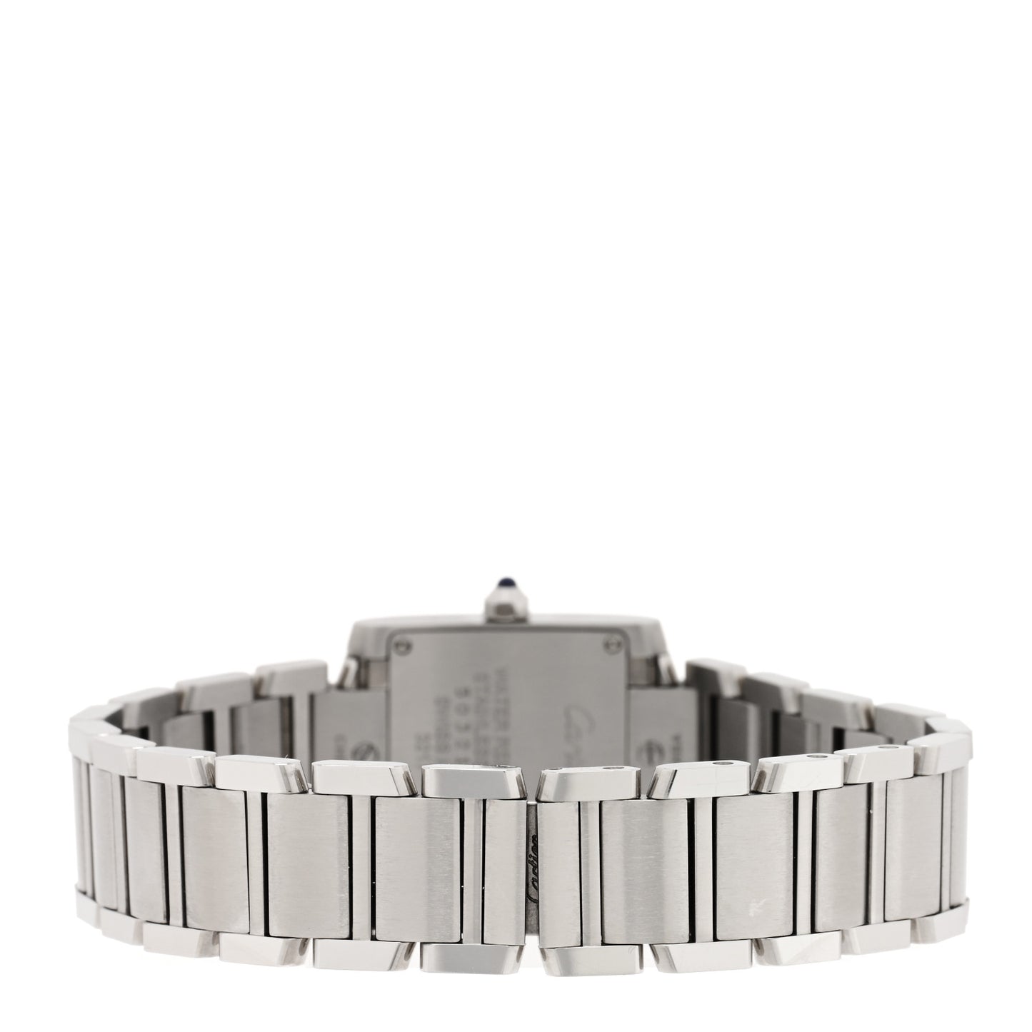 Stainless Steel Diamond 20mm Tank Francaise Quartz Watch