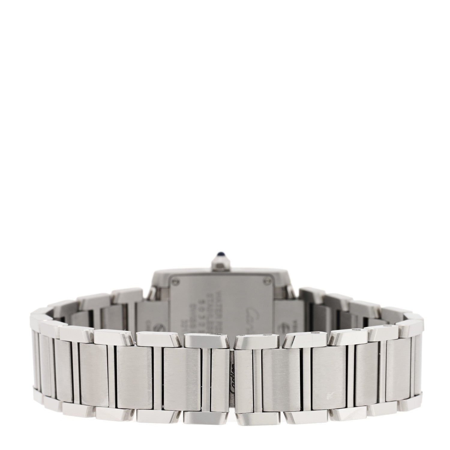 Cartier Stainless Steel Diamond 20mm Tank Francaise Quartz Watch 3 of 5