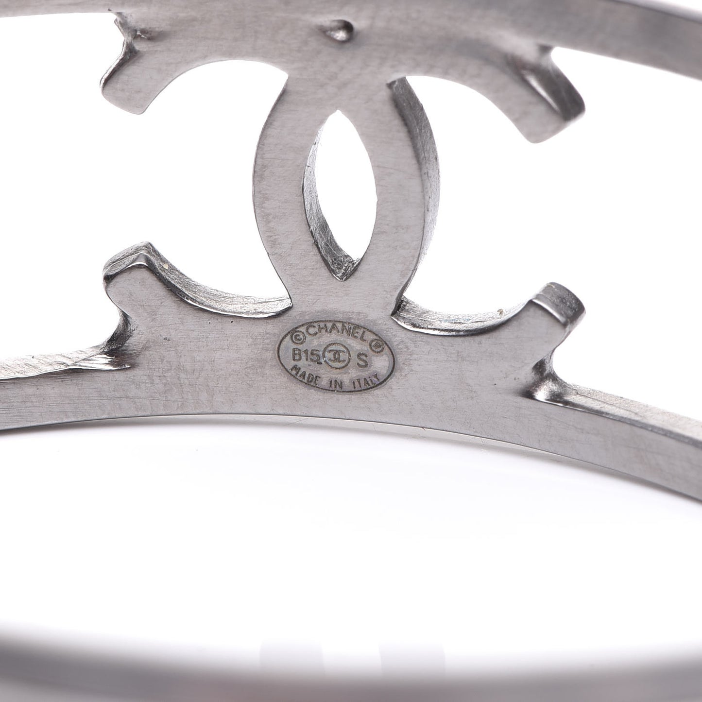 Ruthenium Logo Cuff Bracelet