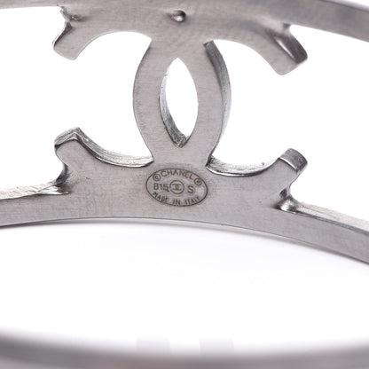 Chanel Ruthenium Logo Cuff Bracelet 4 of 6