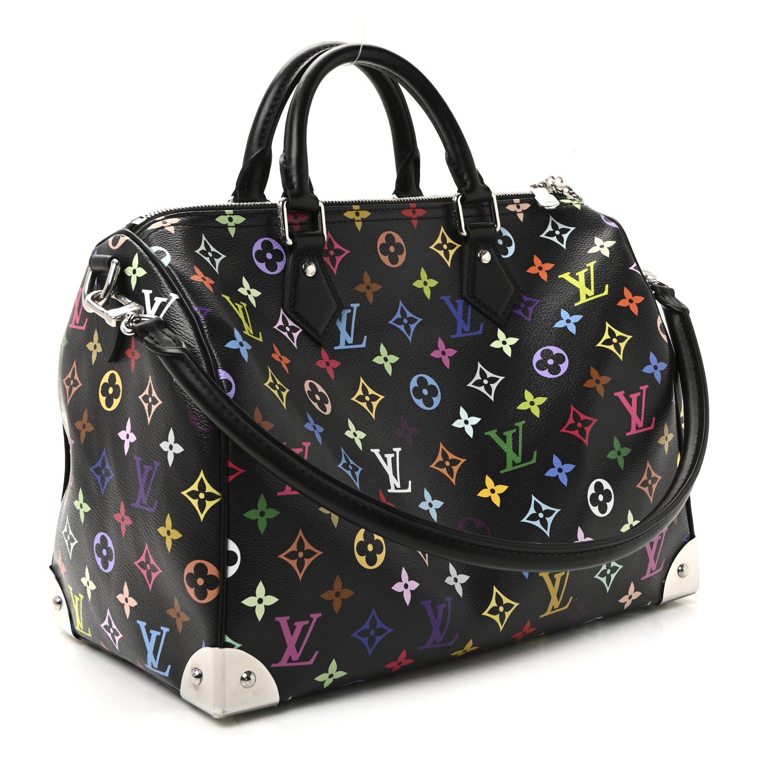 Louis Vuitton LV X TM Monogram Multicolor Speedy Soft 30 Black 3 of 9