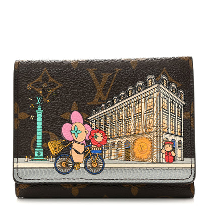 Louis Vuitton Monogram 2022 Christmas Animation Paris Victorine Wallet Pink 1 of 7
