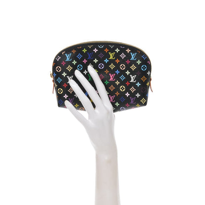 Louis Vuitton Monogram Multicolor Cosmetic Pouch Black Grenade 2 of 6