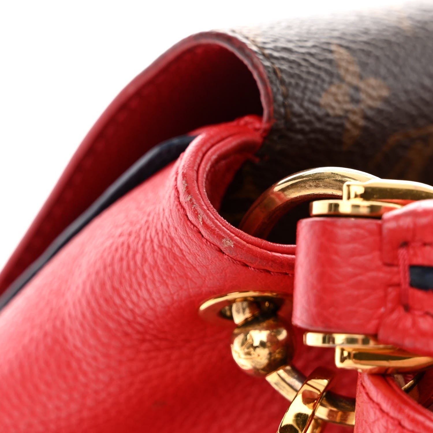 Louis Vuitton Grained Calfskin Monogram Double V Rubis 12 of 19