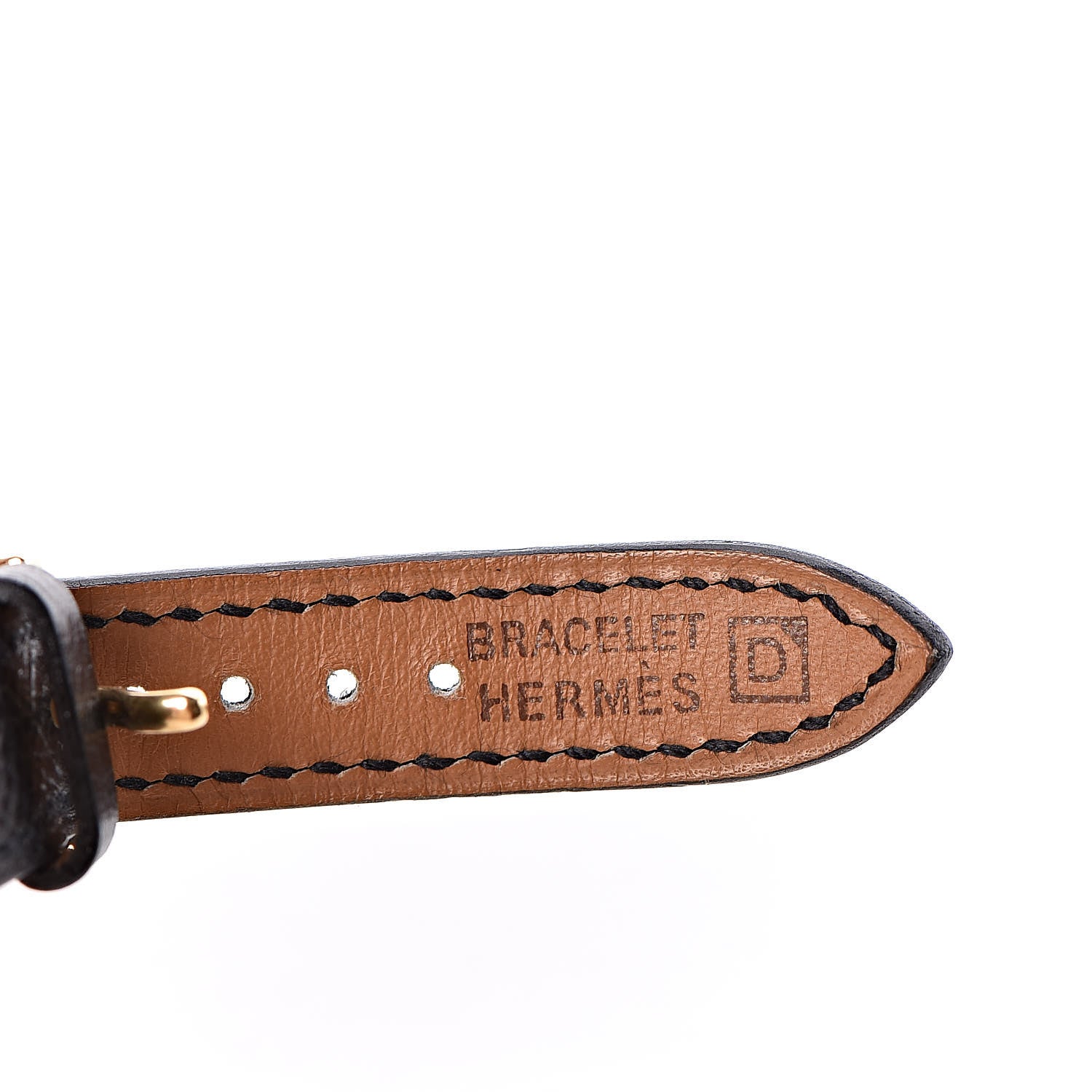 Hermes Courchevel Kelly Watch Replacement Strap Band Black 4 of 4