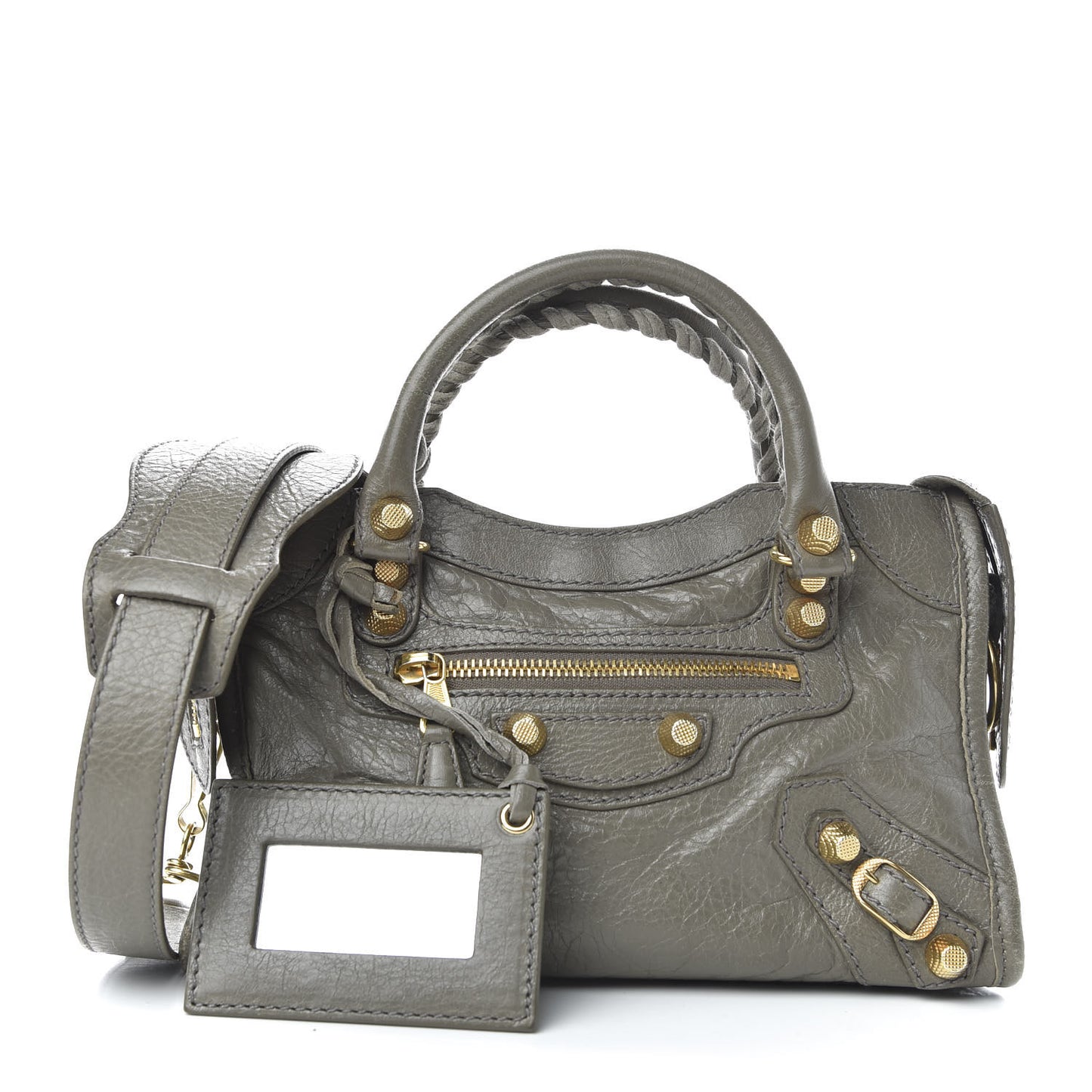 Agneau Giant 12 Gold Hardware Mini City Beige Liege